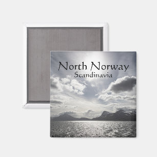 Küste Norwegens Landschaftsgebiet Foto Magnet
