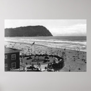 Küste, Oregon Beach Szene von Air Fotograf Poster