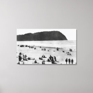 Küste, Oregon-Strand und Tillamook Kopf Leinwanddruck