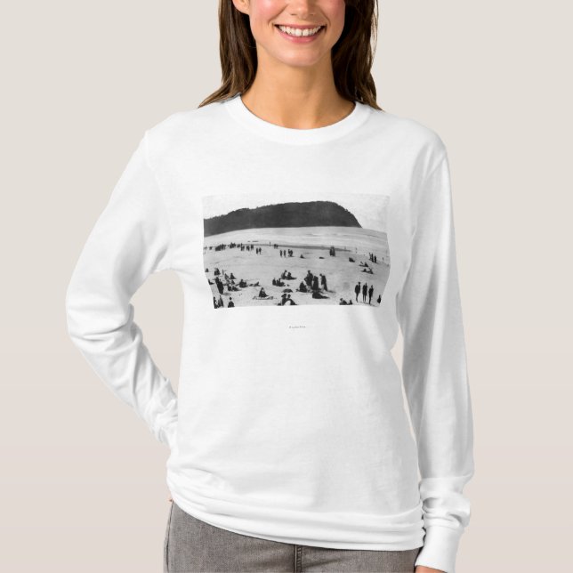 Küste, Oregon-Strand und Tillamook Kopf T-Shirt (Vorderseite)
