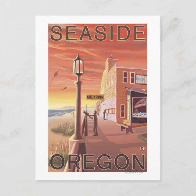 Küste, OregonAquarium-Ansicht Postkarte (Vorderseite)