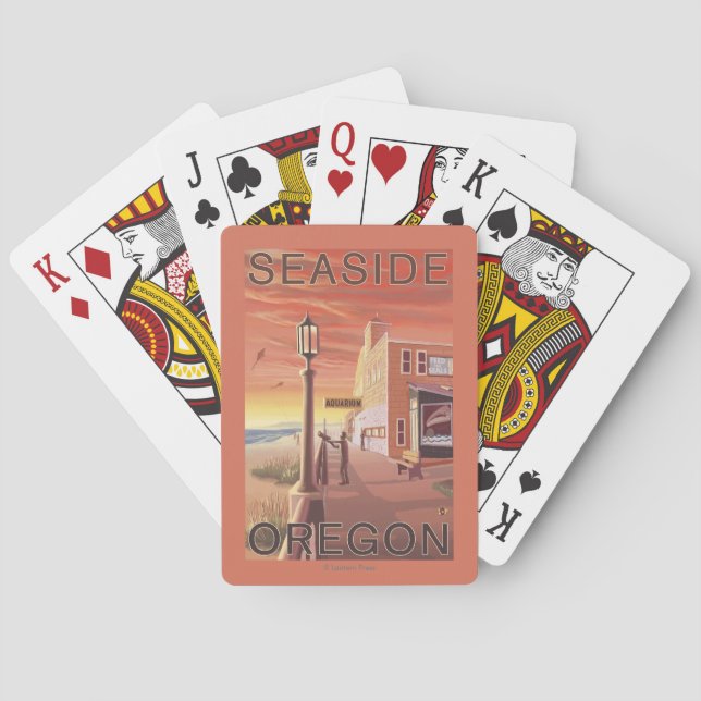 Küste, OregonAquarium Ansicht Spielkarten (Rückseite)