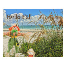 Küste Sanibel Island Florida Beach & Scarecrow