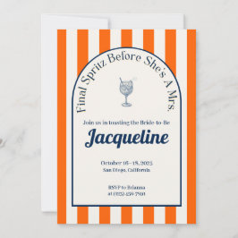 Küste Spritz Bachelorette, Einladung