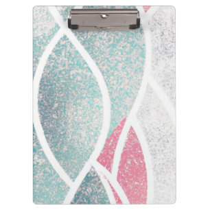Küste/Strand abstrakte Wellen Klemmbrett