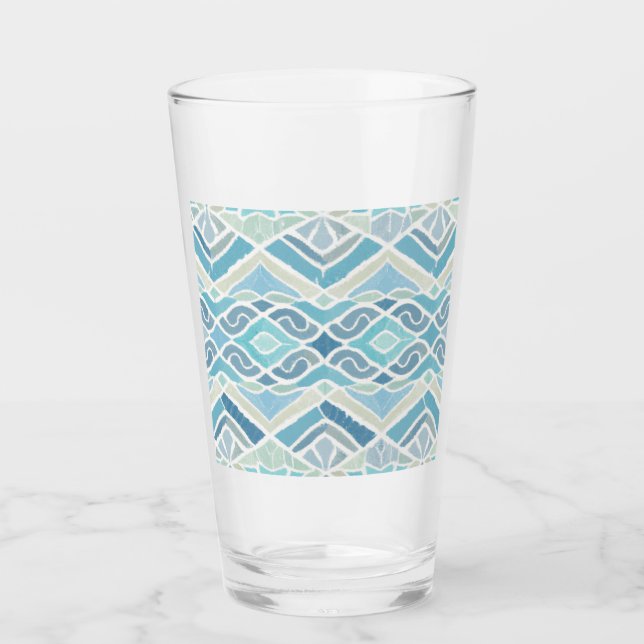 Küste/Strand/nautischer Blau Glas (Vorderseite)