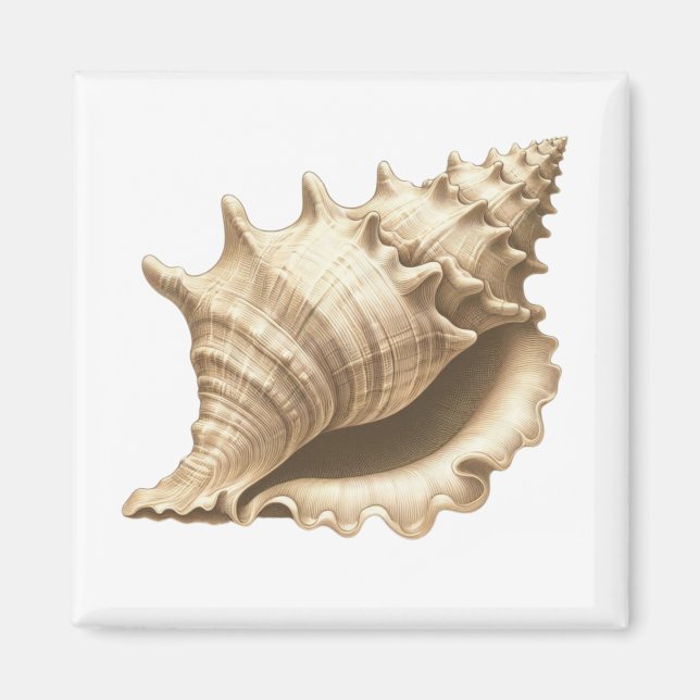 Küste/Strand/nautischer Muschel Magnet (Vorne)