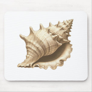 Küste/Strand/nautischer Muschel Mousepad