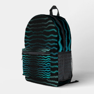 Küste Strand Salty Türkis Wave Abstrakte Kunst Bedruckter Rucksack
