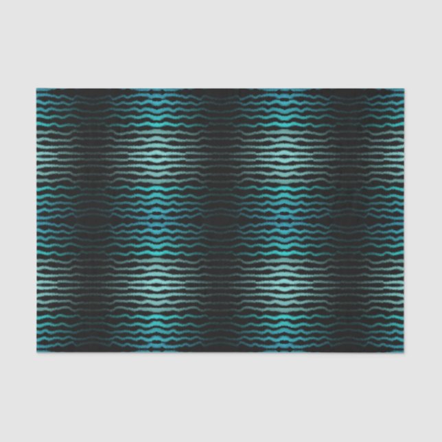 Küste Strand Salty Türkis Wave Abstrakte Kunst Seidenpapier (Vorderseite)