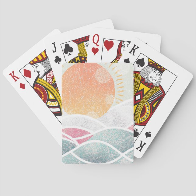 Küste/Strand/sonnig Spielkarten (Rückseite)