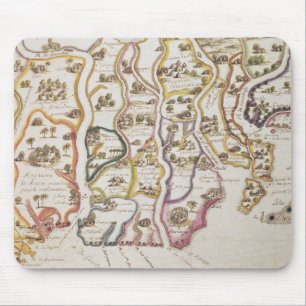 Küste von Afrika und von Fluss Gambia   1622 Mousepad