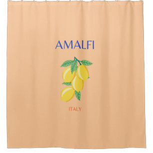 Küste von Amalfi, Italien, Reisen Kunst, Pastel, O Duschvorhang