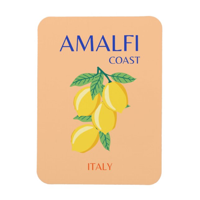 Küste von Amalfi, Italien, Reisen Kunst, Pastel, O Magnet (Vertikal)