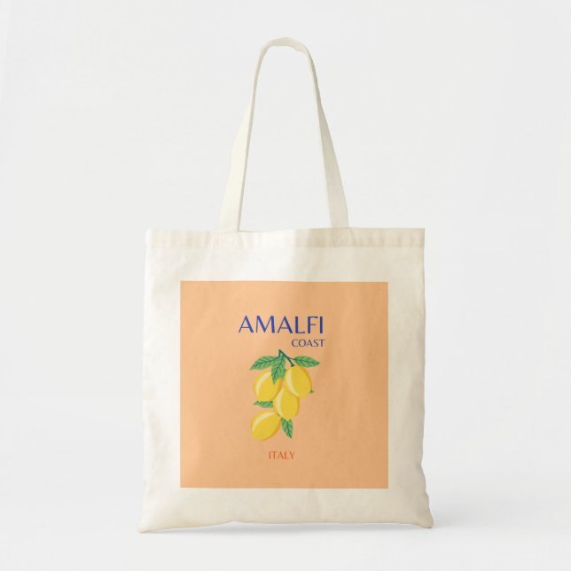 Küste von Amalfi, Italien, Reisen Kunst, Pastel, O Tragetasche (Vorne)