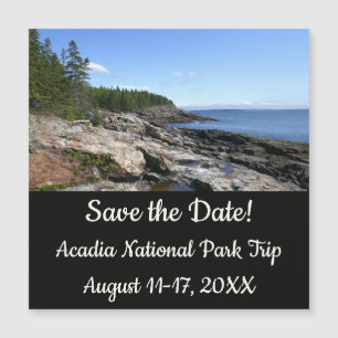 Küste von Bar Island im Acadia National Park Magnetkarte