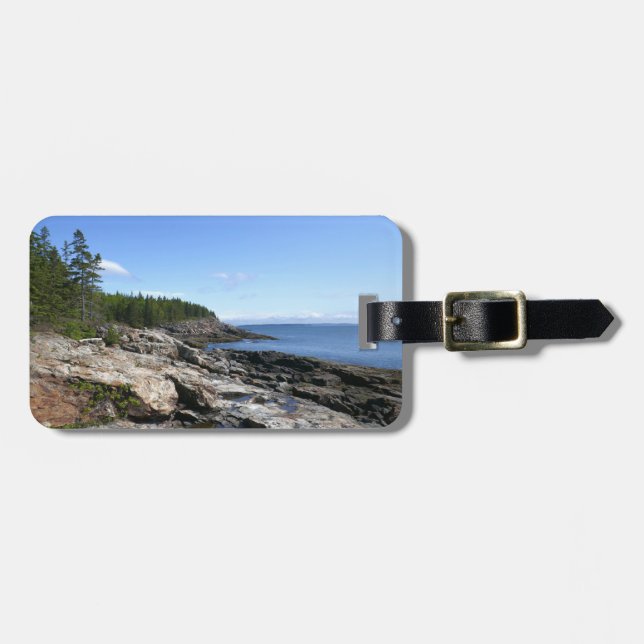 Küste von Bar Island im Acadia Nationalpark Gepäckanhänger (Vorderseite horizontal)