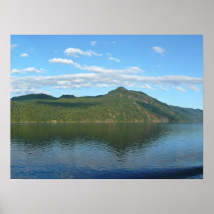 Küste von British Columbia im malerischen Kanada Poster