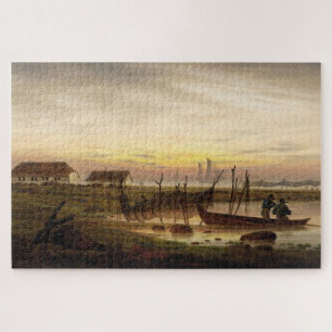 Küste von Dusk, Caspar David Friedrich