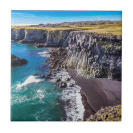 Küste von Hellnahraun, Island Fliese