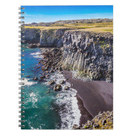 Küste von Hellnahraun, Island Notizblock