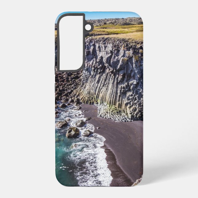 Küste von Hellnahraun, Island Samsung Galaxy Hülle (Rückseite)