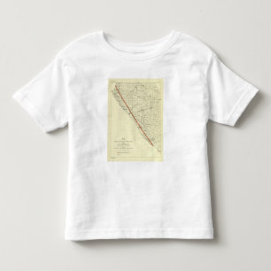 Küste von Kalifornien San- Andreasriß zeigend Kleinkind T-shirt