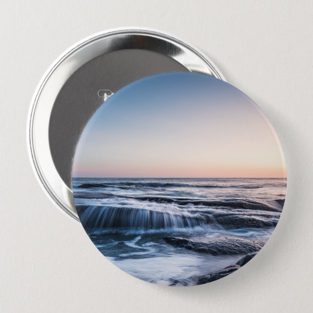 Küste von Lofoten Norwegen Button (Vorne & Hinten)