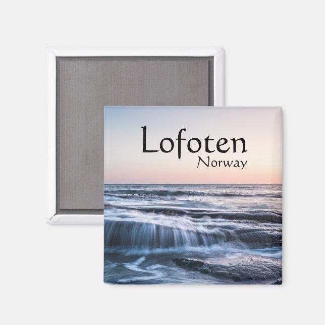 Küste von Lofoten Norwegen Magnet (Vorderseite/Rückseite)