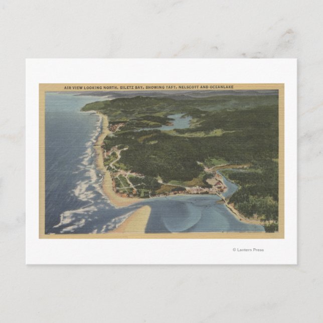 Küste von Oregon - Siletz Bay, Taft, Nelscott Postkarte (Vorderseite)