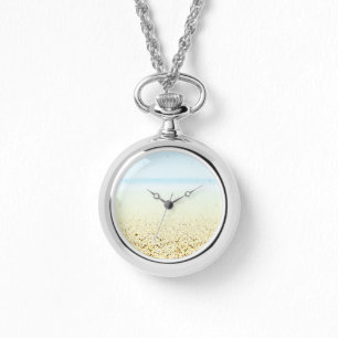Küste von Sand und Meer Armbanduhr