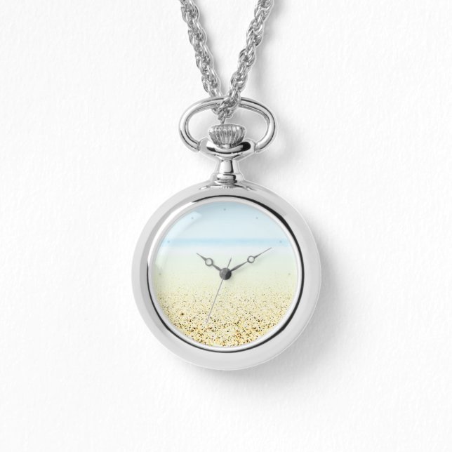 Küste von Sand und Meer Armbanduhr (Vorderseite)