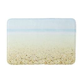 Küste von Sand und Meer Badematte