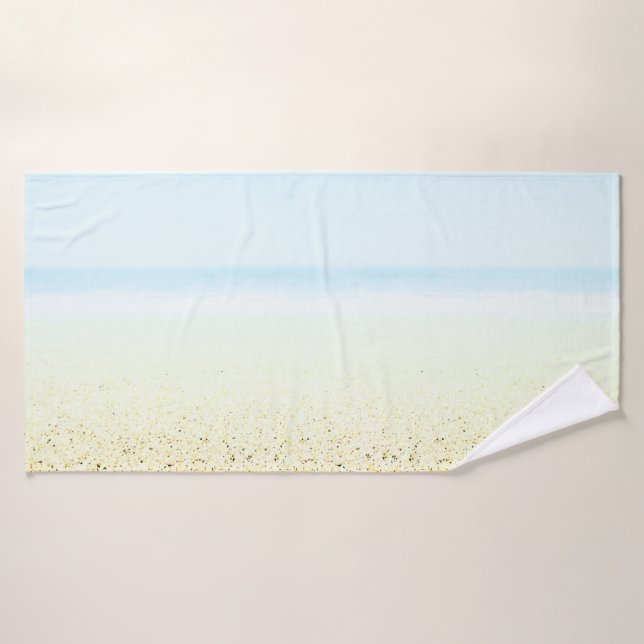 Küste von Sand und Meer Badhandtuch Set (Badehandtuch)