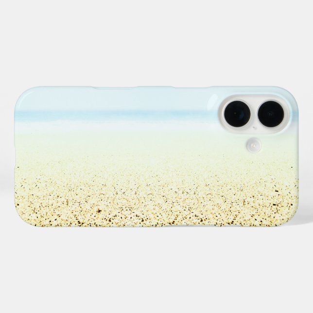Küste von Sand und Meer iPhone 16 Hülle (Rückseite (Horizontal))