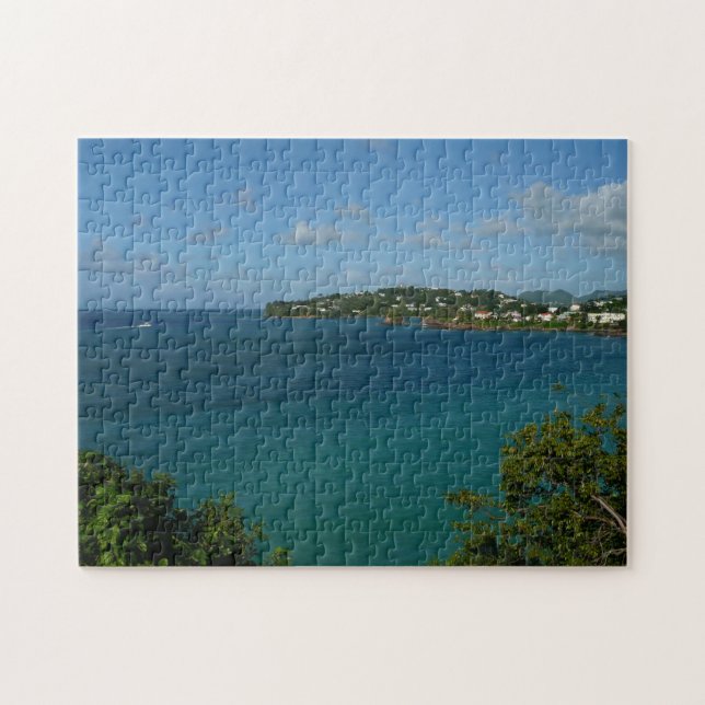 Küste von St. Lucia Karibisches Foto (Horizontal)