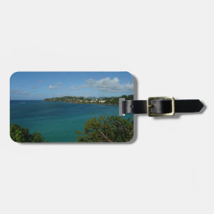 Küste von St. Lucia Karibisches Foto Gepäckanhänger