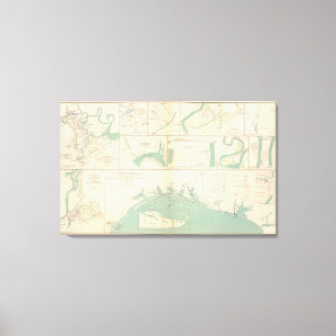 Küste von Texas Leinwanddruck