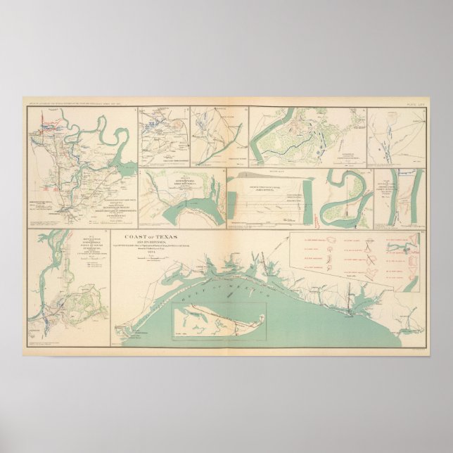Küste von Texas Poster (Vorne)