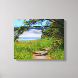 Küste, Weg zum Strand, Küste, schön Leinwanddruck