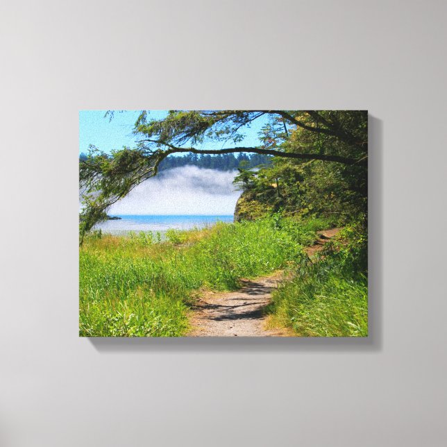 Küste, Weg zum Strand, Küste, schön Leinwanddruck (Vorderseite)