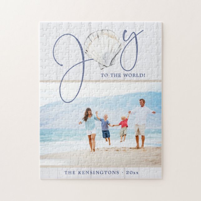 Küste Weihnachten Joy Seashell Holiday Foto (Vertikal)