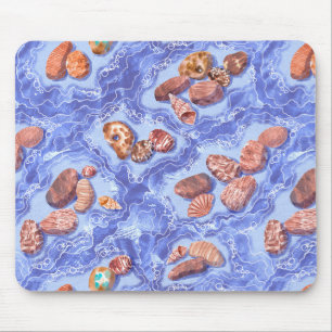 Küste, Wellen, Kies Mousepad