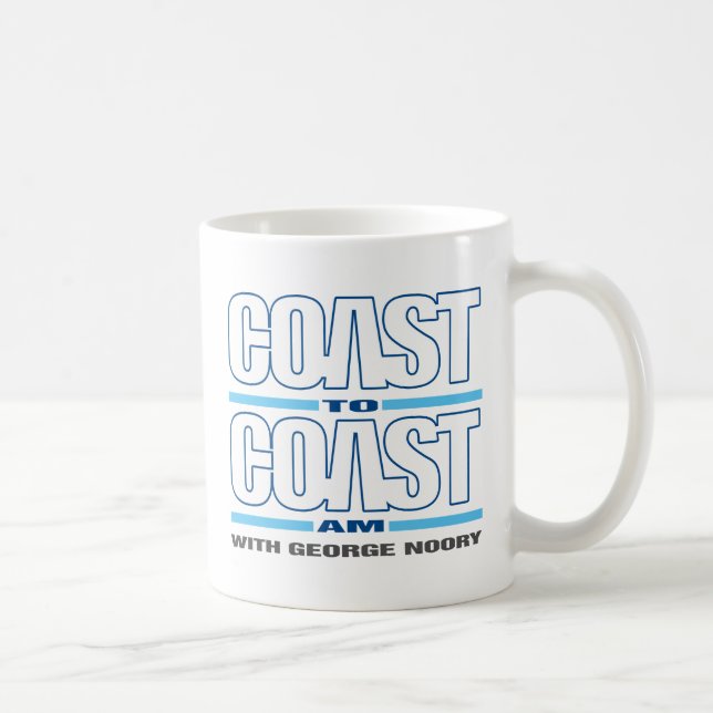 Küste, zum von morgens die Küste entlangzufahren Kaffeetasse (Rechts)