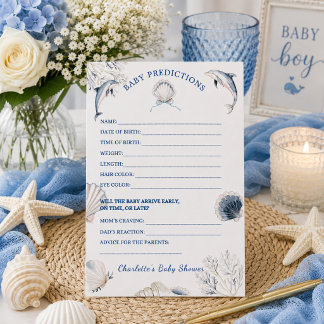 Küsten-Baby-Shower-Vorhersagen-Spiel