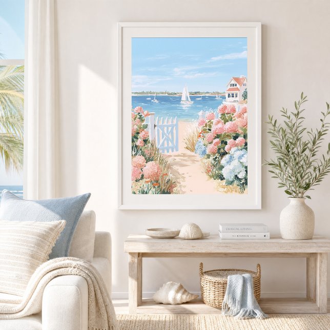 Küsten Cottage-Garten-Kunstprint Poster (Von Creator hochgeladen)
