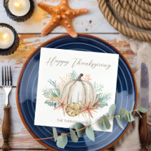 Küsten-Herbst-Kürbis-Muscheln Thanksgiving