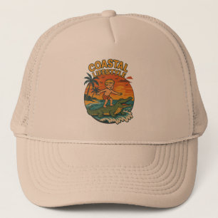 Küsten Lifestyle Alligator Surfer Retro Strand Truckerkappe