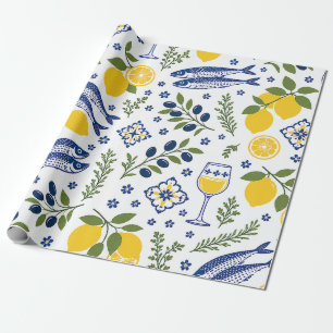 Küsten-Limonen-Geschenkverpackung Geschenkpapier