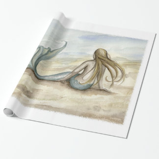 Küsten-Meerjungfrau-Packpapier Camilles Grimshaw Geschenkpapier